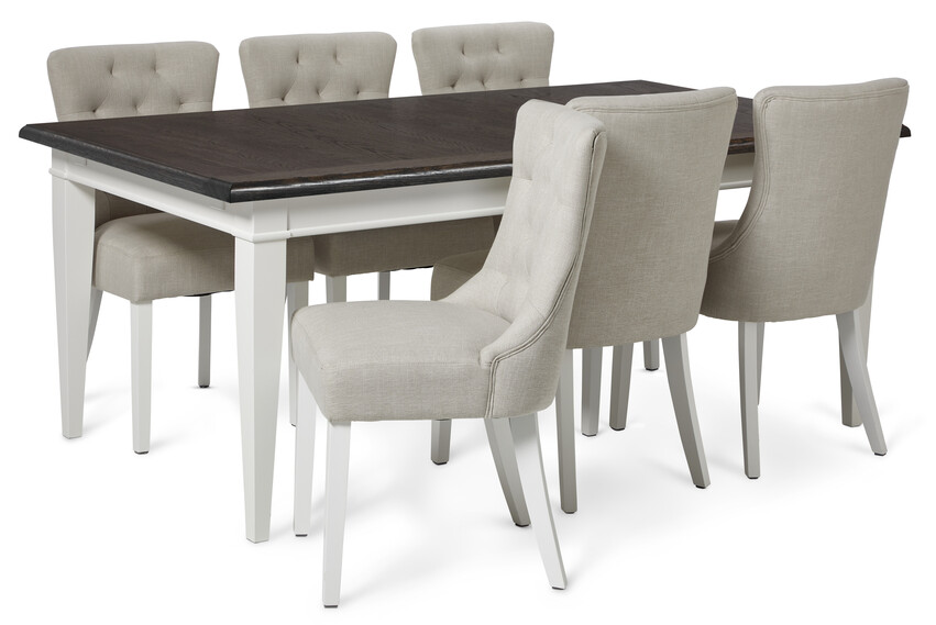 Wilma - Matgrupp med 6 stolar Wilma - Beige