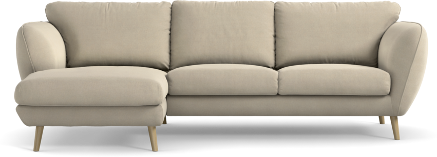 Madison Lux - 2-sits soffa med schäslong vänster - Beige