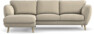 Madison Lux - 2-sits soffa med schäslong vänster - Beige