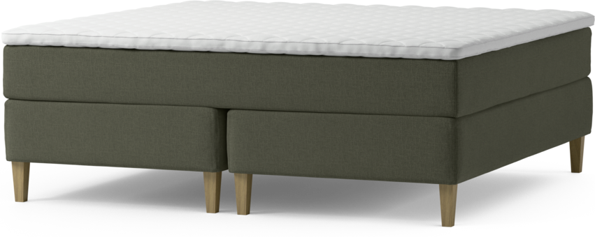 Delux Exclusive - Kontinentalsäng, dubbelsäng med bäddmadrass och sängben