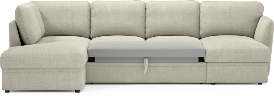 Öland - Bäddsoffa med divan vänster och schäslong höger - Beige