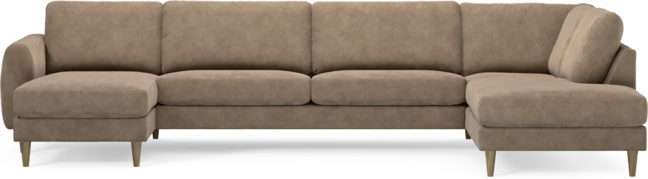 Bridge - 3-sits soffa med schäslong vänster och divan höger - Beige