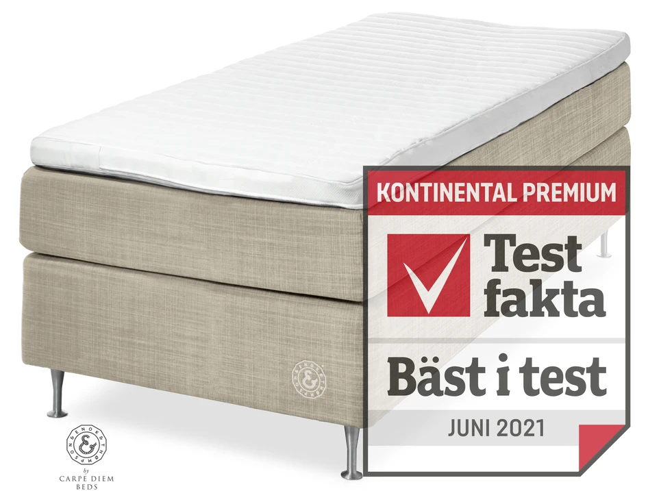 Cape Farewell Comfort - Kontinentalsäng, enkelsäng med bäddmadrass Fiord Soft