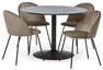 Remo - Matgrupp med 4 stolar Molly - Beige