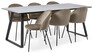 Remo - Matgrupp med 6 stolar Molly - Beige