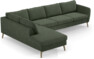 County - 3-sits soffa med divan vänster - Grön