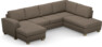 Friday - 3-sits soffa med schäslong vänster och divan höger - Brun