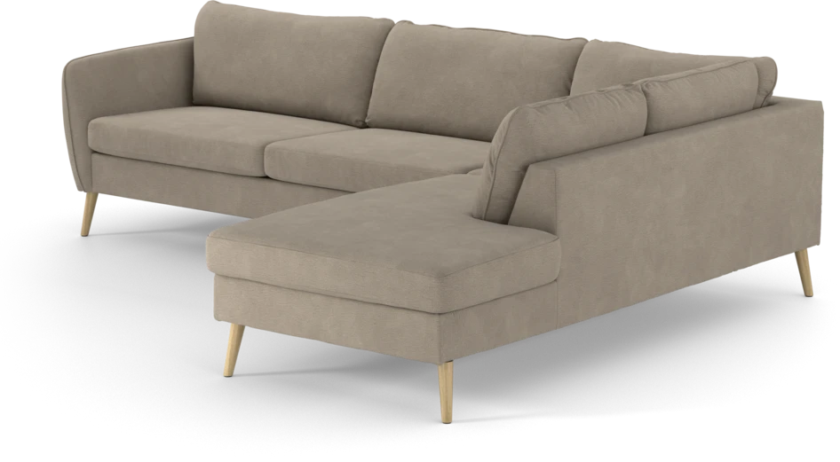 County - 2,5-sits soffa med divan höger - Beige