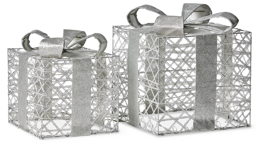 Paket - Dekorationsbelysning, 2-pack, H 20, 25 cm - Grå