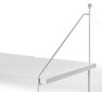 Nimo - Vägghängt sängbord, 40x26x38 cm - Vit