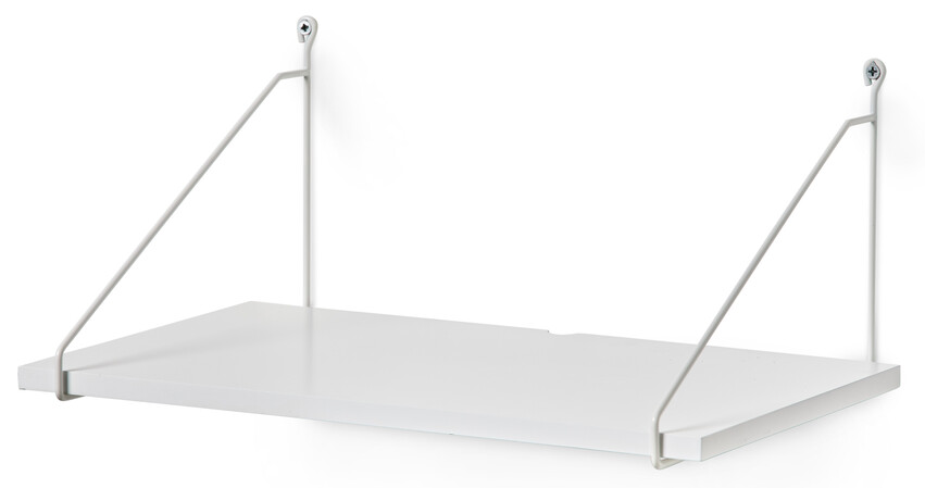 Nimo - Vägghängt sängbord, B 40 cm - Vit
