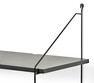 Nimo - Vägghängt sängbord, 40x26x38 cm - Svart