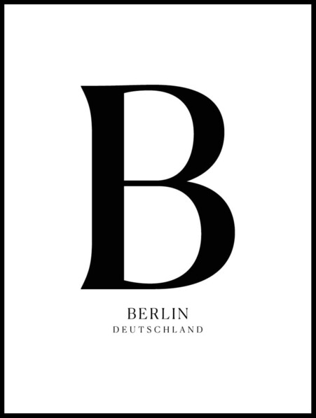 Berlin - Poster - Svart