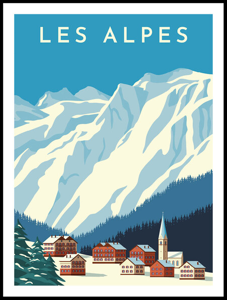 Les Alpes - Poster - Vit