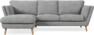 Madison Lux - 2-sits soffa med schäslong vänster - Vit