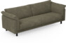 Cherrie - 4-sits soffa, hel dyna, fast klädsel - Grön