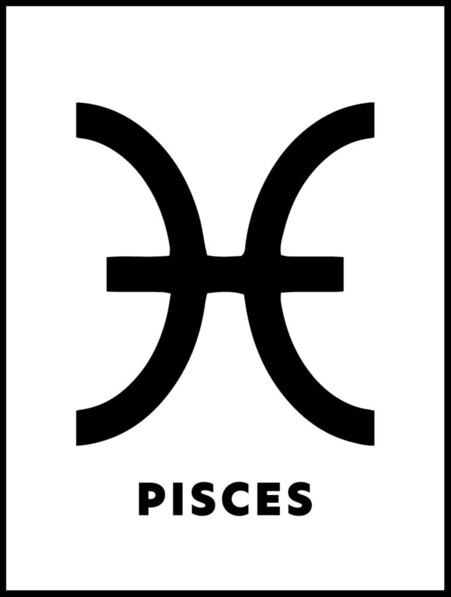 Pisces - Poster - Svart