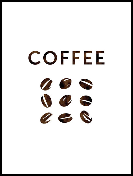 Coffee - Poster - Svart