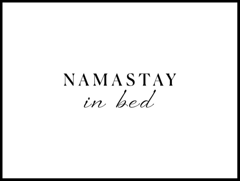 Namastay - Poster - Svart
