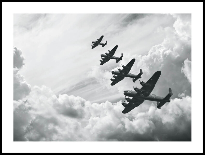 Stridsflygplan - Poster - Svart