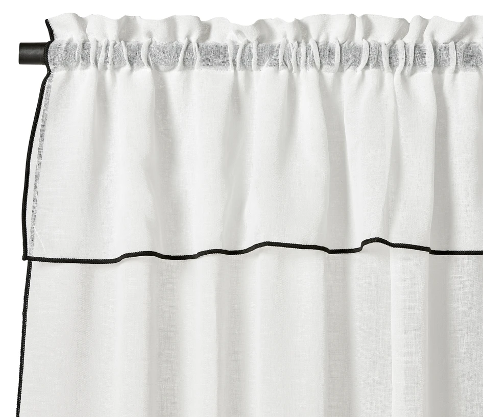 Charlotte - Gardin, 140x250 cm, 2-pack - Vit