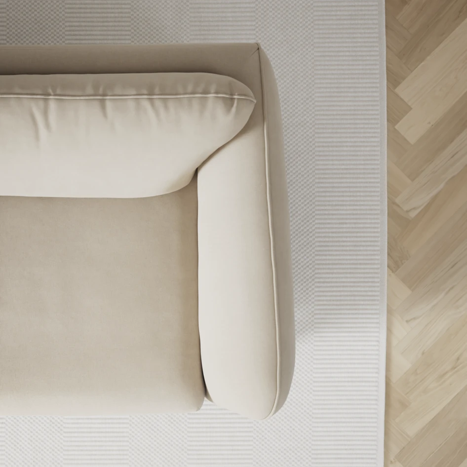 Madison Lux - Hörnsoffa med schäslong höger - Beige