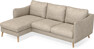 Madison Lux - 2-sits soffa med schäslong vänster - Beige
