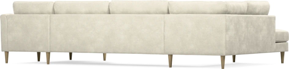 Bridge - 3-sits soffa med divan vänster och schäslong höger - Vit