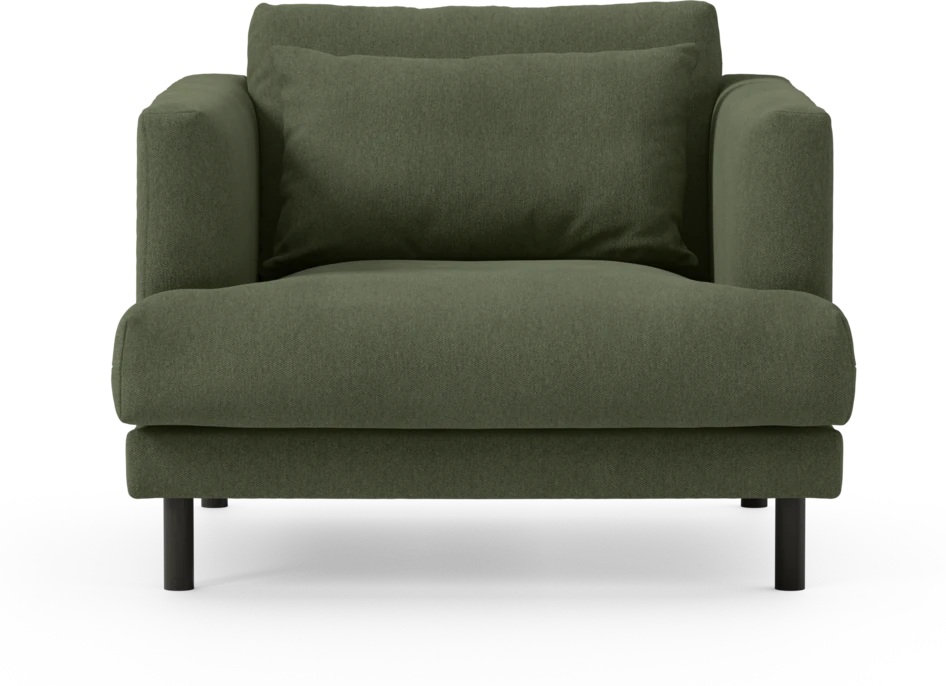 Harper - Fåtölj, 75 cm - Grön