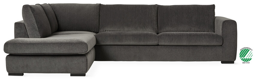 Vida - 3-sits soffa med divan vänster - Grå