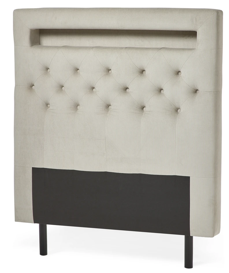 New York LED - Sänggavel, 90-210 cm - Beige