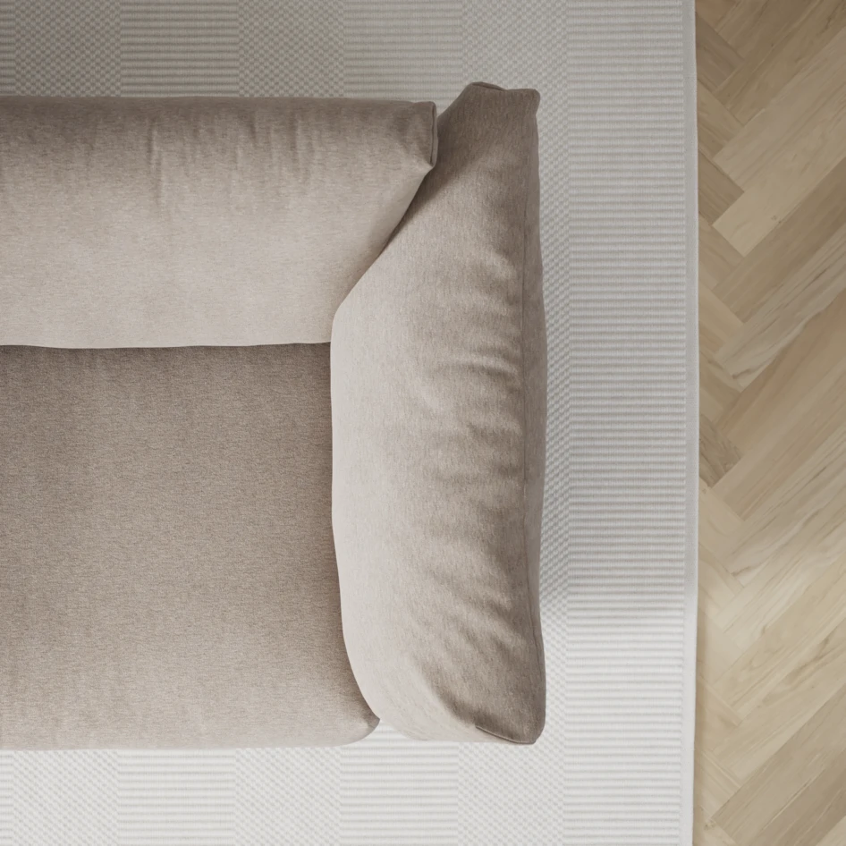 Cherrie - 4-sits soffa, fast klädsel - Beige