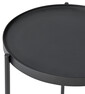 Amy - Sidobord, Ø 43, H 70 cm - Svart