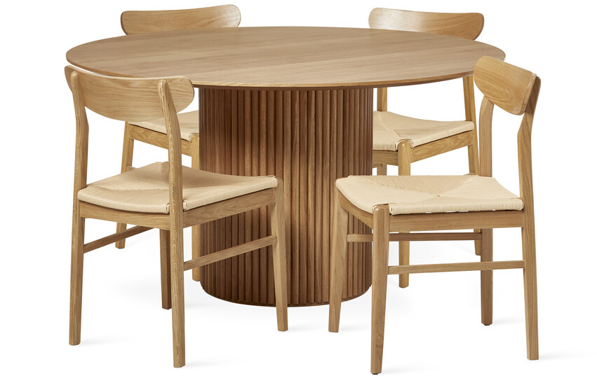 Cord - Matgrupp med 4 stolar Ida - Beige