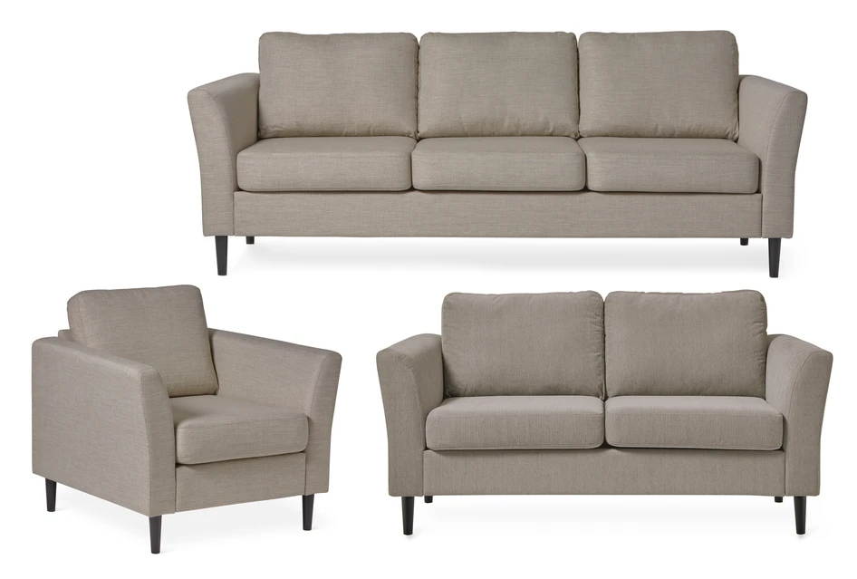 Casper - Soffgrupp, 3-sits, 2-sits och fåtölj - Beige