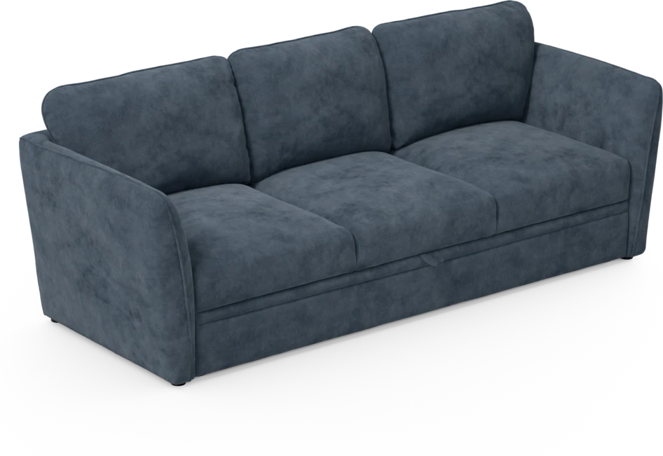 Öland - Bäddsoffa 3-sits, längsbäddad - Blå