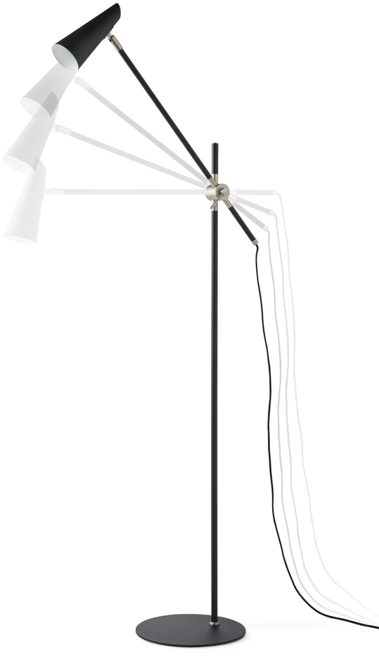 Dagmar - Golvlampa, H138 cm - Svart