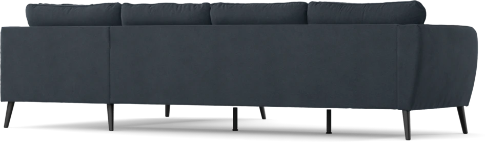 County - 3-sits soffa med divan höger - Blå