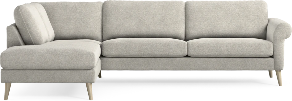 Bridge - 3-sits soffa med divan vänster - Grå