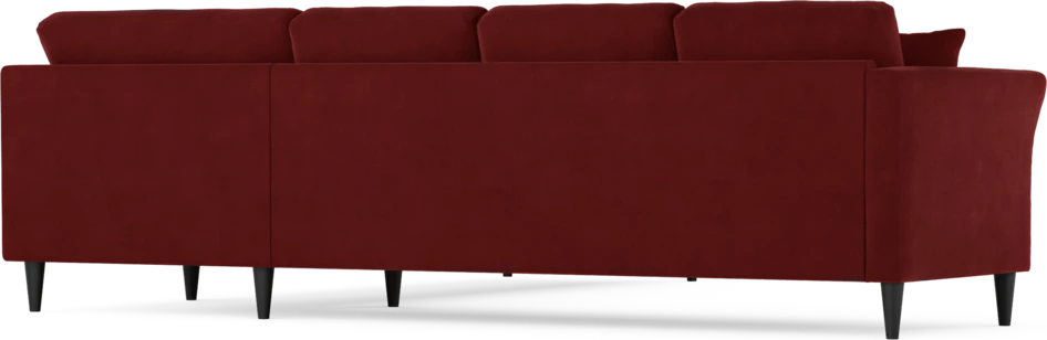 Eden - Hörnsoffa, 3+3-sits - Röd