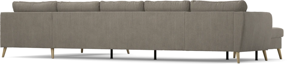 County - 4-sits soffa med schäslong vänster och divan höger - Brun