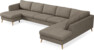 County - 4-sits soffa med schäslong vänster och divan höger - Brun