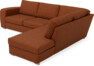 Friday - 2,5-sits soffa med divan höger - Orange