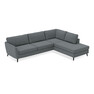 Klädsel till County - 2,5-sits soffa med divan höger - Blå