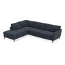 Klädsel till County - 2,5-sits soffa med divan vänster - Blå
