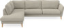 Bridge - 3-sits soffa med divan vänster - Brun