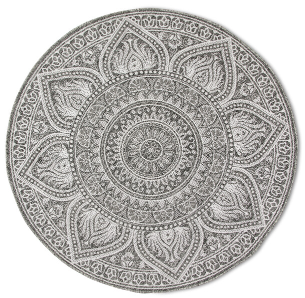 Calista - Flatvävd matta - Grå