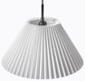Pleat - Taklampa, L115 H23 cm - Vit