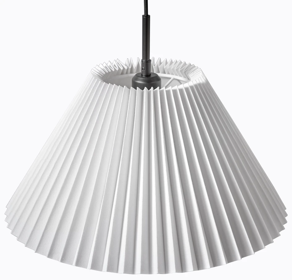 Pleat - Taklampa, L115 H23 cm - Vit