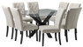 Sandor - Matgrupp med 8 stolar Dorotea - Beige